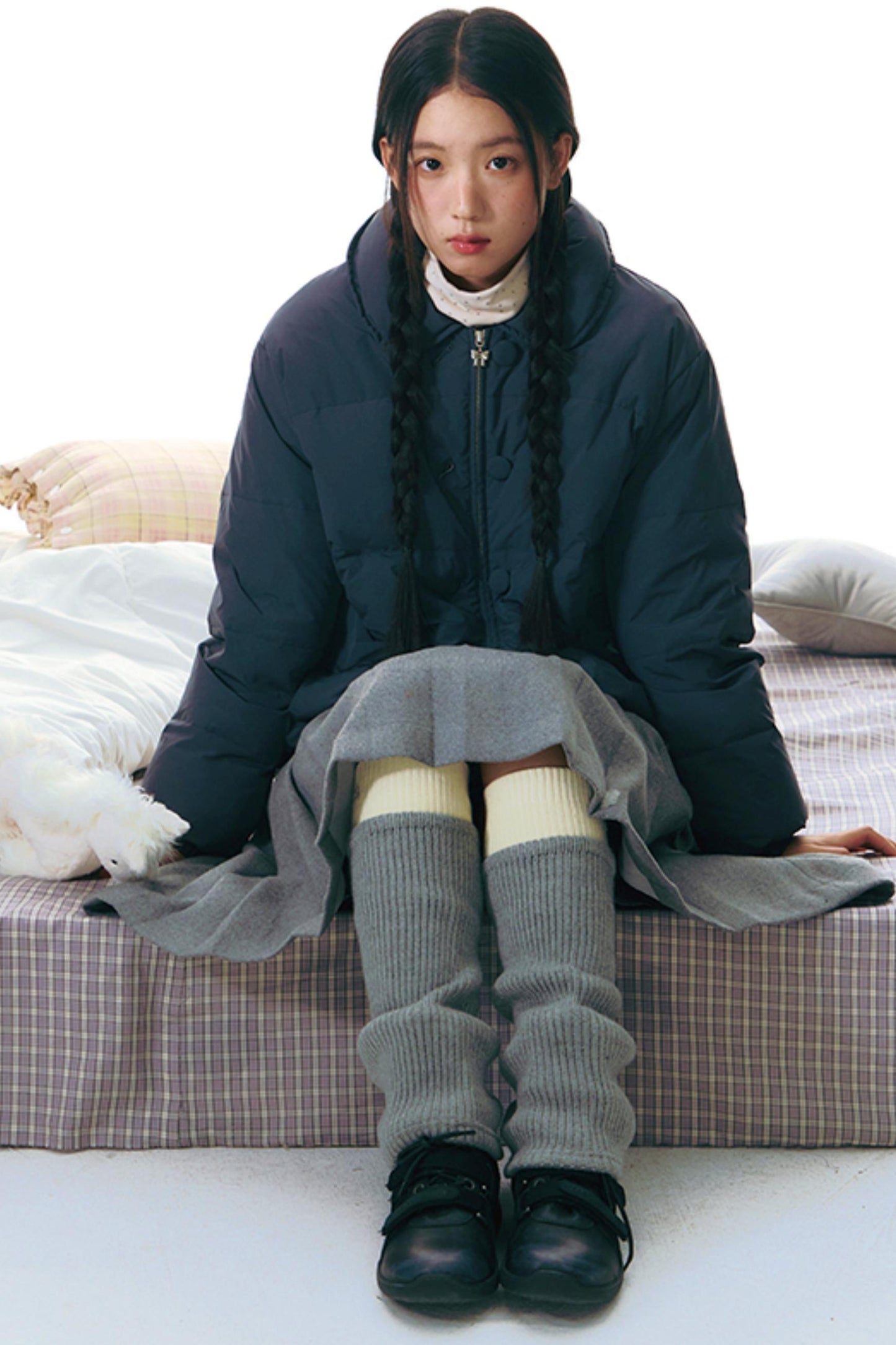 Winter Curved Pocket Cotton Jacket