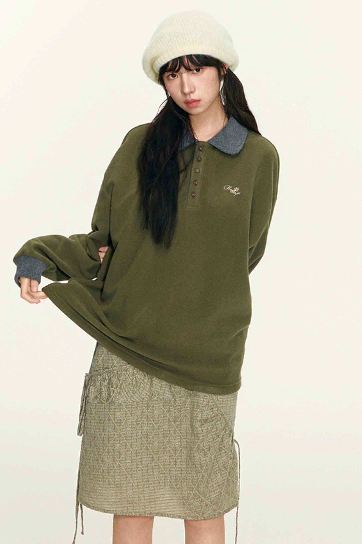 Vintage Fleece Pullover Top