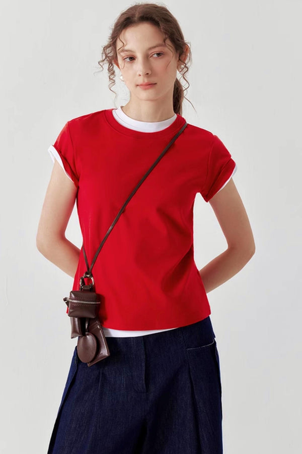 Hourglass Fit Nude Cotton Tee