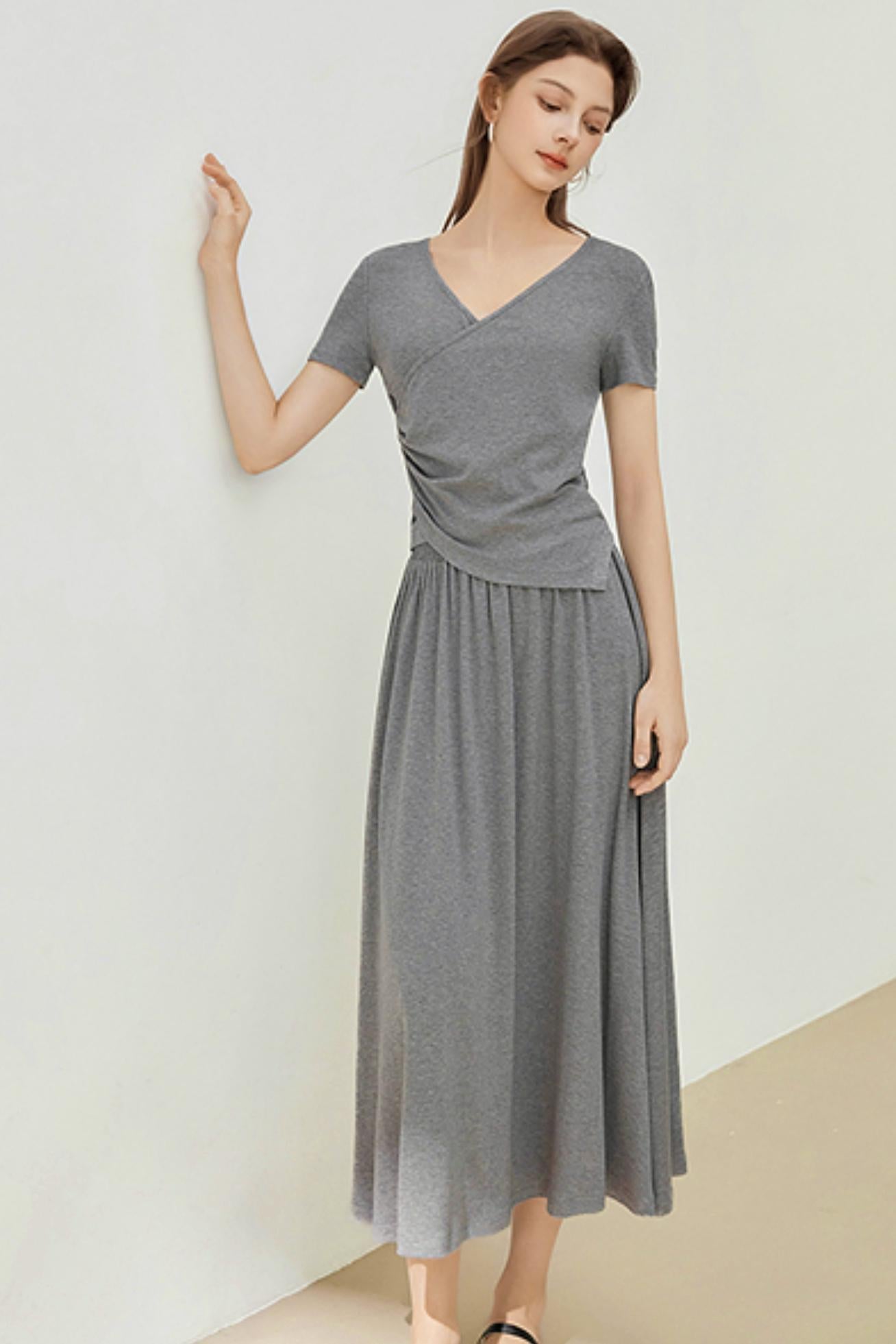 Summer Irregular Two-Piece Dress Set