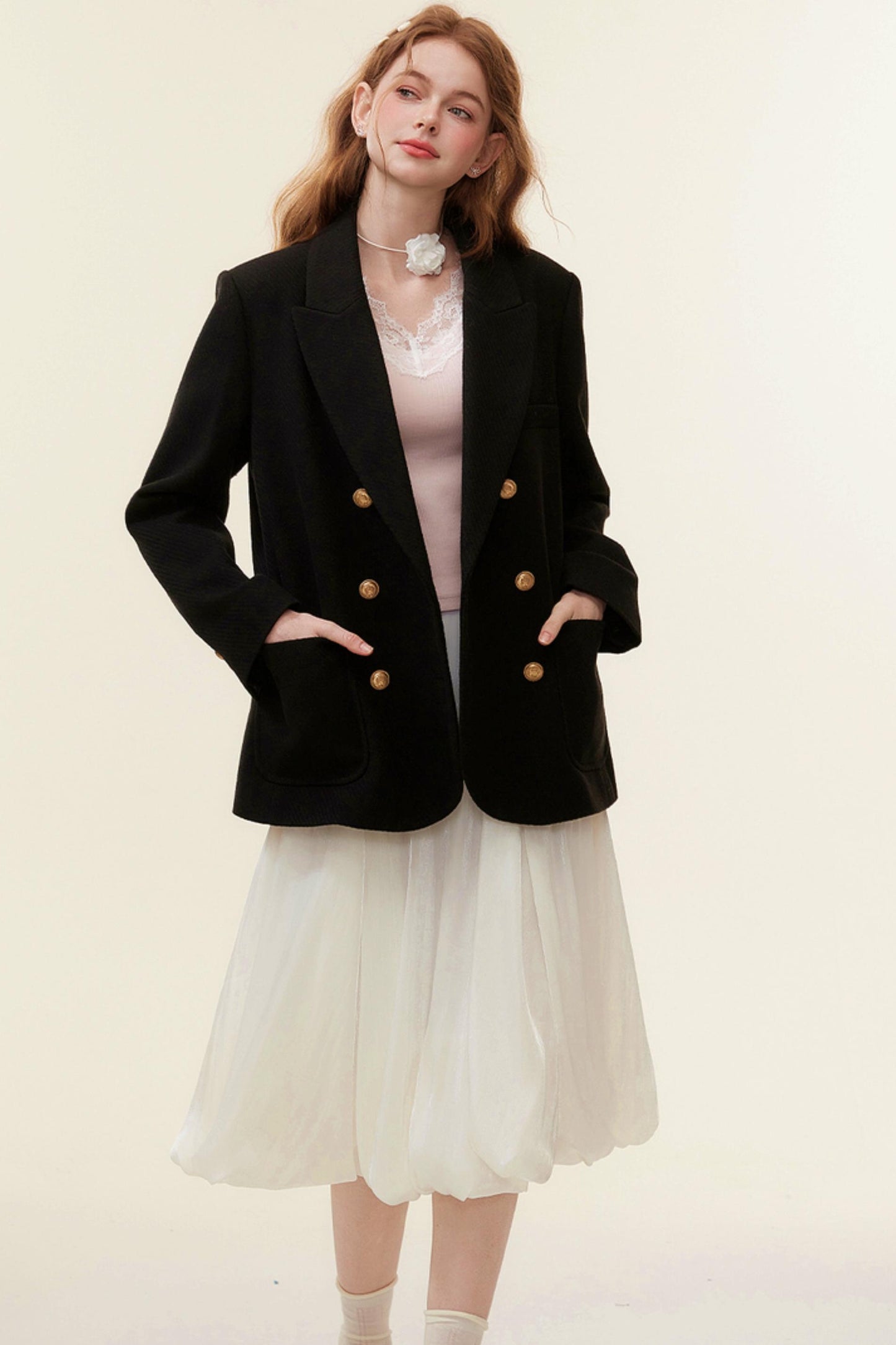 Loose British Tweed Blazer