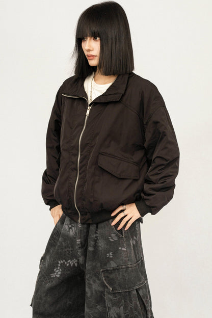 Retro Cotton Hooded Jacket
