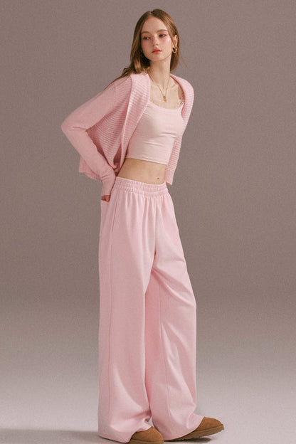 Spice Girl Hooded Knitted Cardigan Set-Up