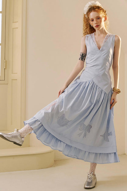 Elegant V-Neck Lace Dress