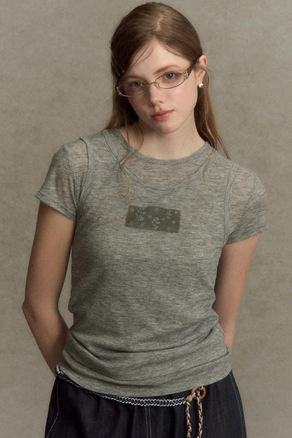 Slim Round Graphic Tee