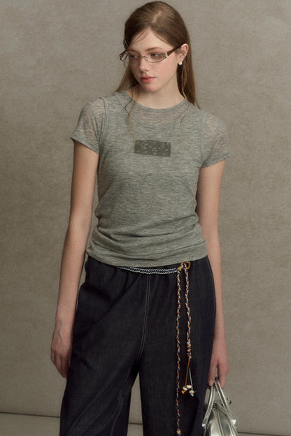 Slim Round Graphic Tee