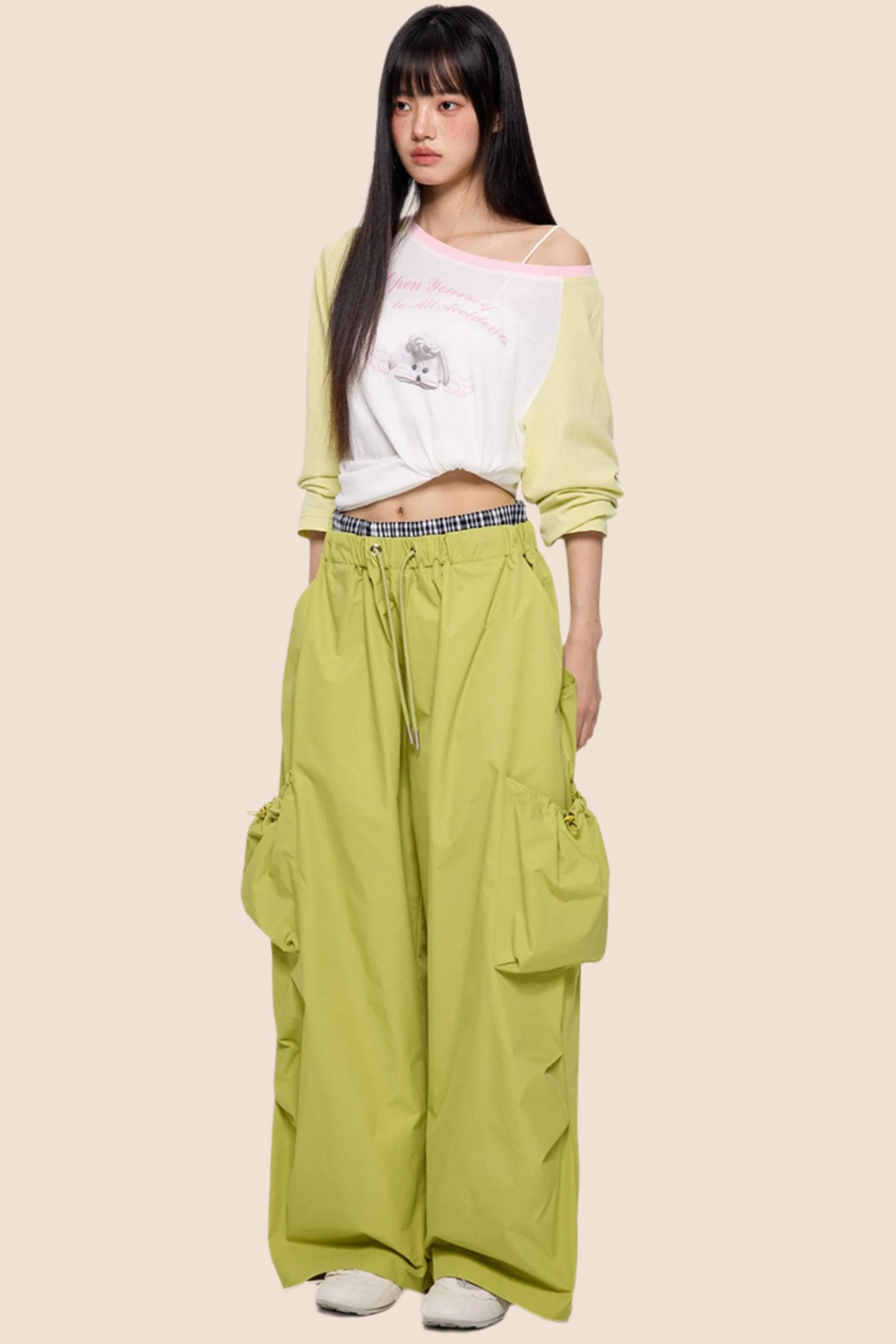 Color Block Sun Protection Smock Top