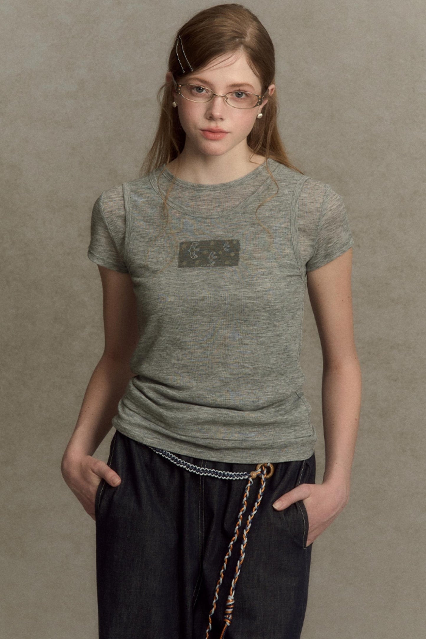 Slim Round Graphic Tee