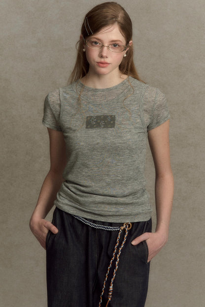 Slim Round Graphic Tee