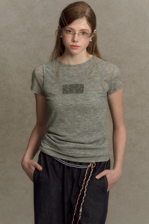 Slim Round Graphic Tee