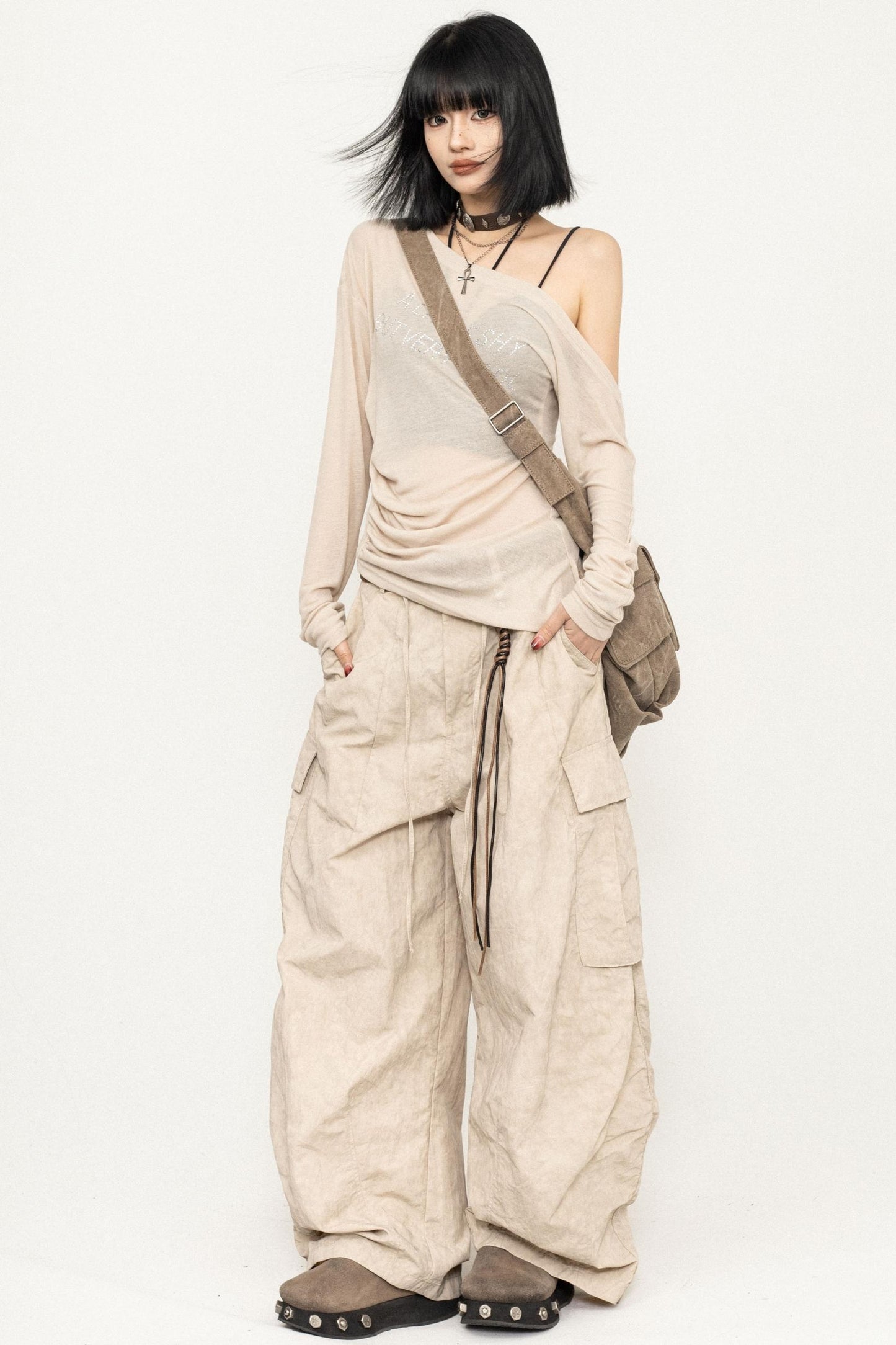 Slim Fit Black Off-Shoulder Blouse