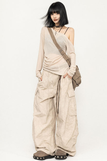 Slim Fit Black Off-Shoulder Blouse