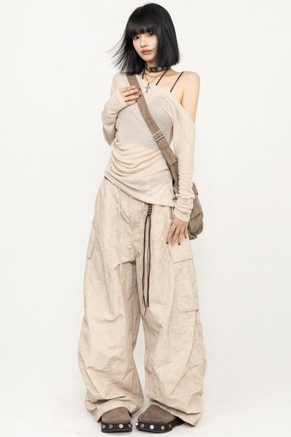 Slim Fit Black Off-Shoulder Blouse