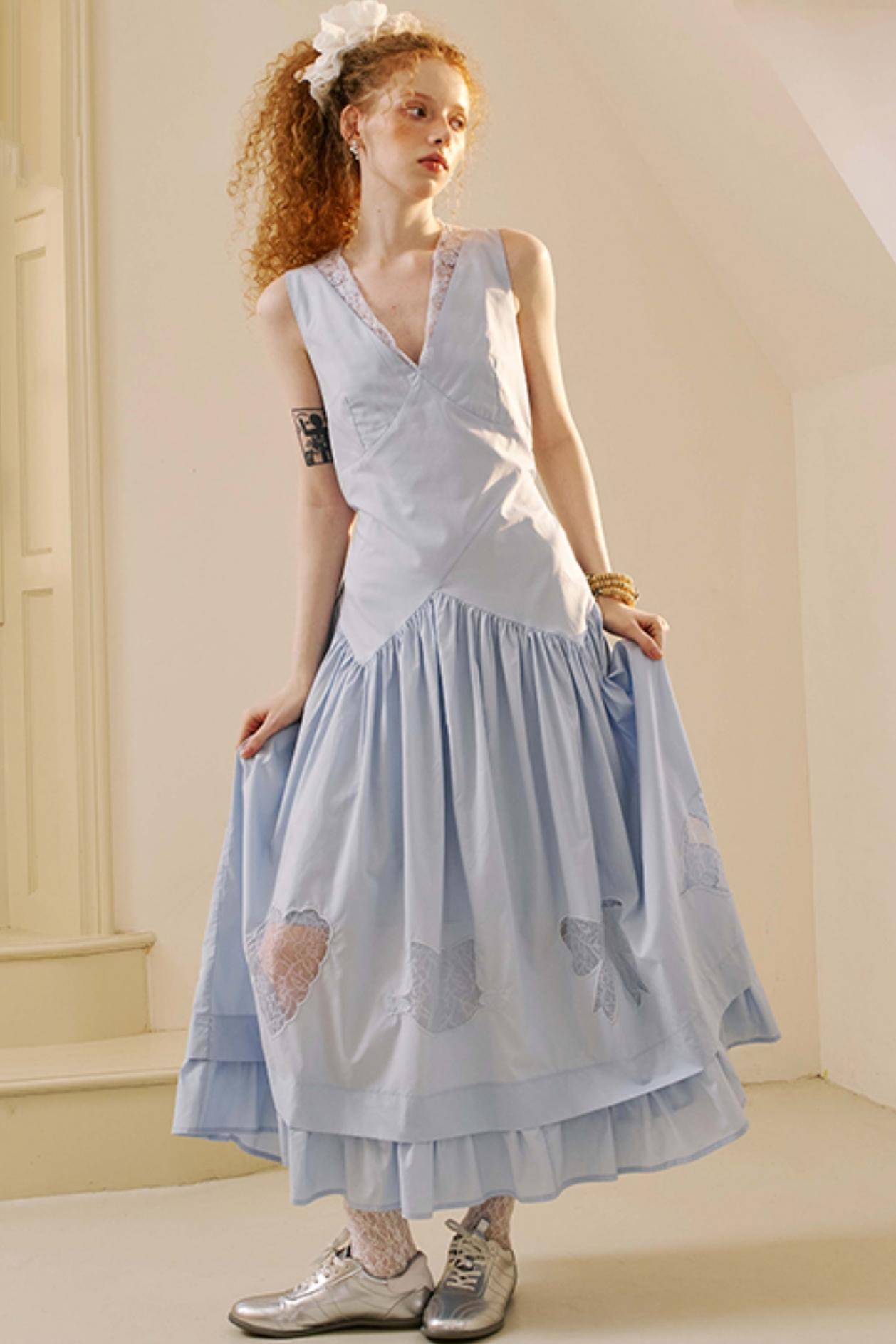 Elegant V-Neck Lace Dress