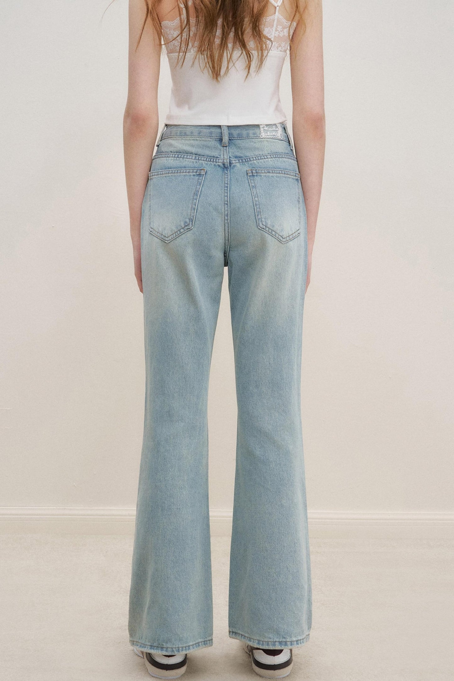 French Lace Flare Jeans