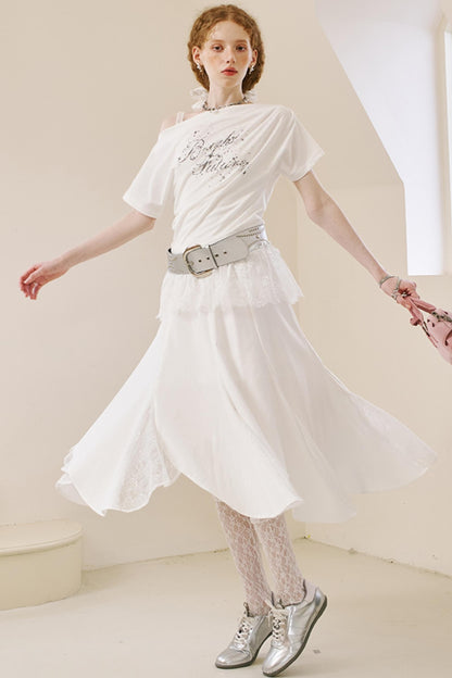 Summer Lace Fishtail Skirt