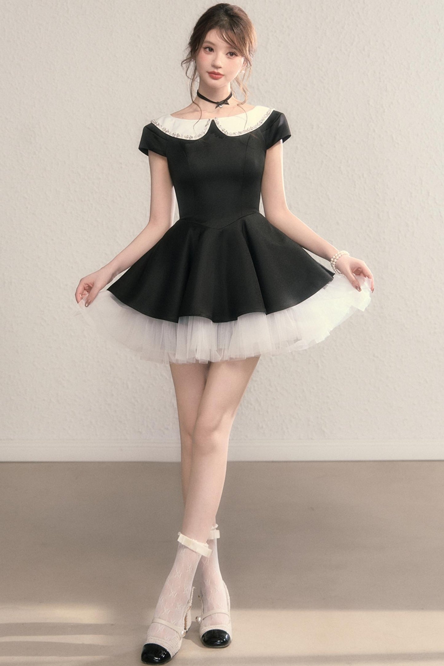 Blue Madeleine A-Line Princess Dress