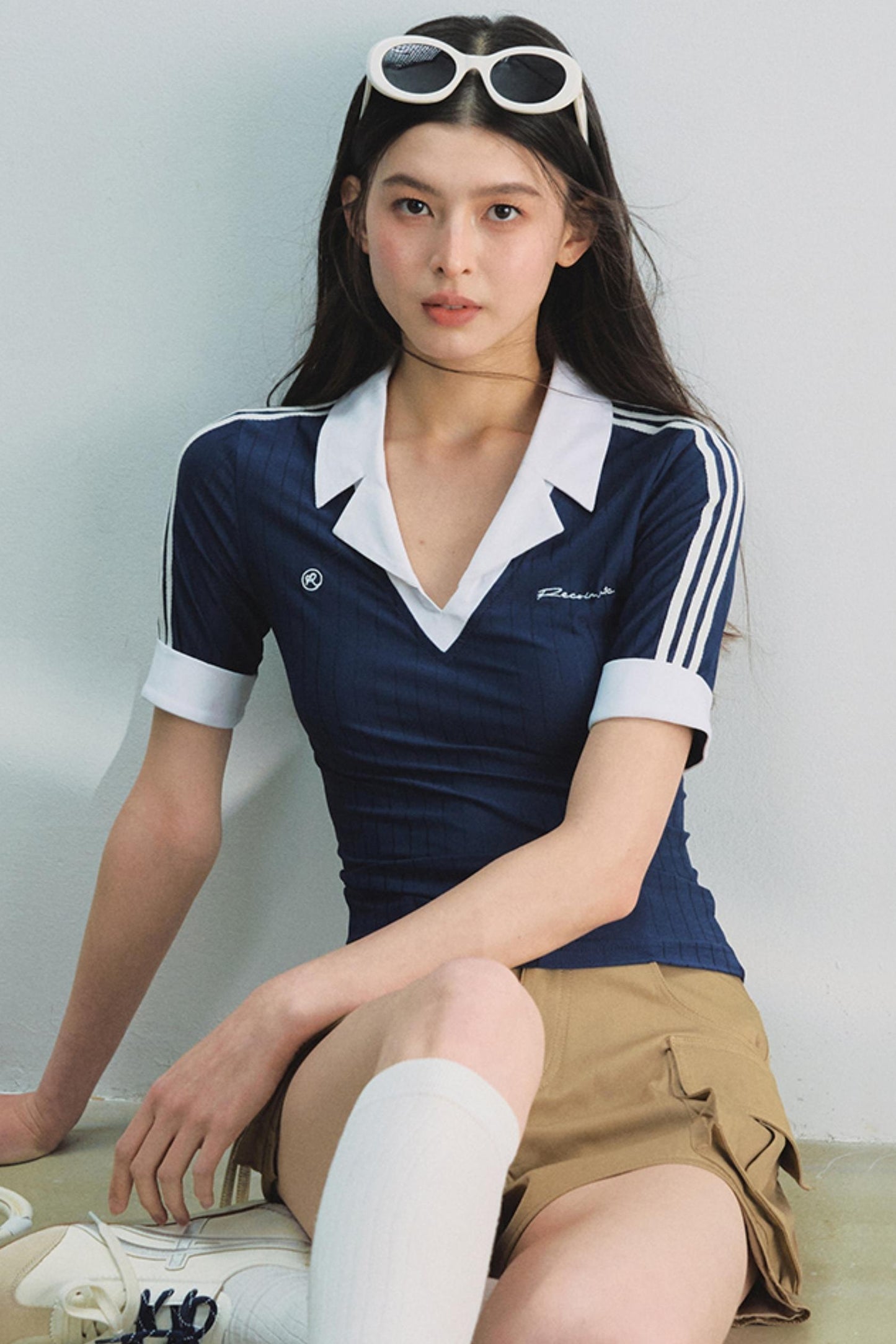 Jennie Navy Tee