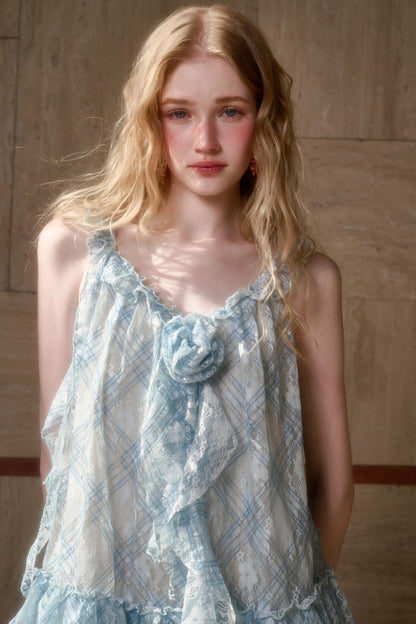 Floral Halter Babydoll Dress