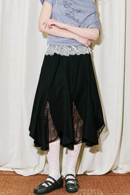 Summer Lace Fishtail Skirt