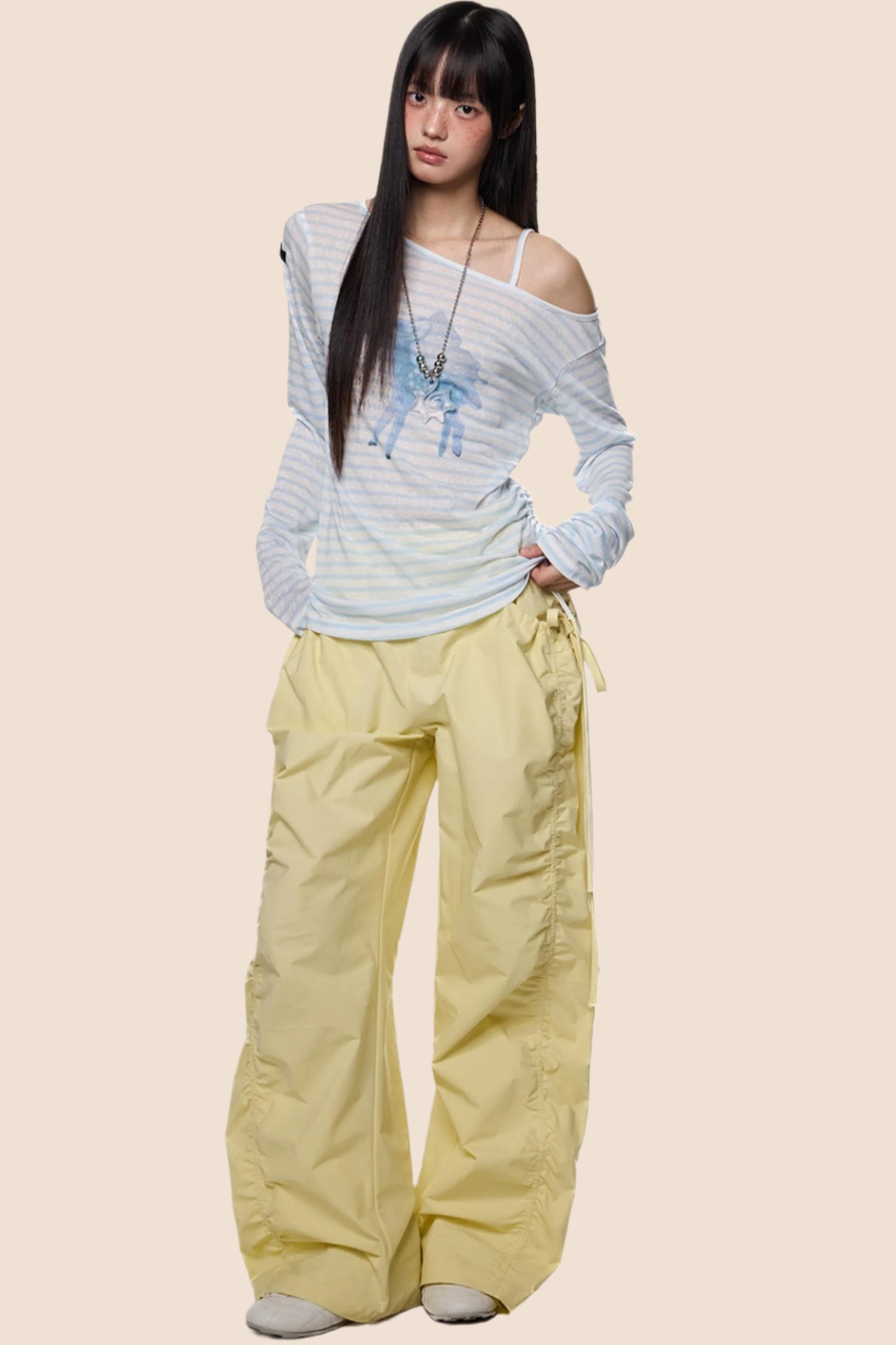 Slant Shoulder Sunscreen Tee