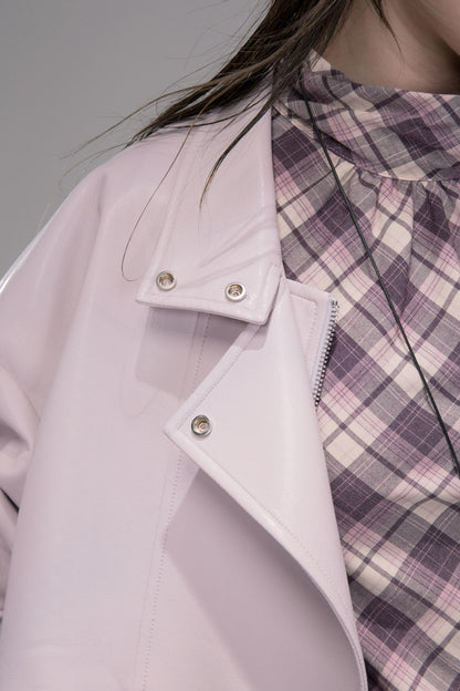 Rio Purple Leather Jacket