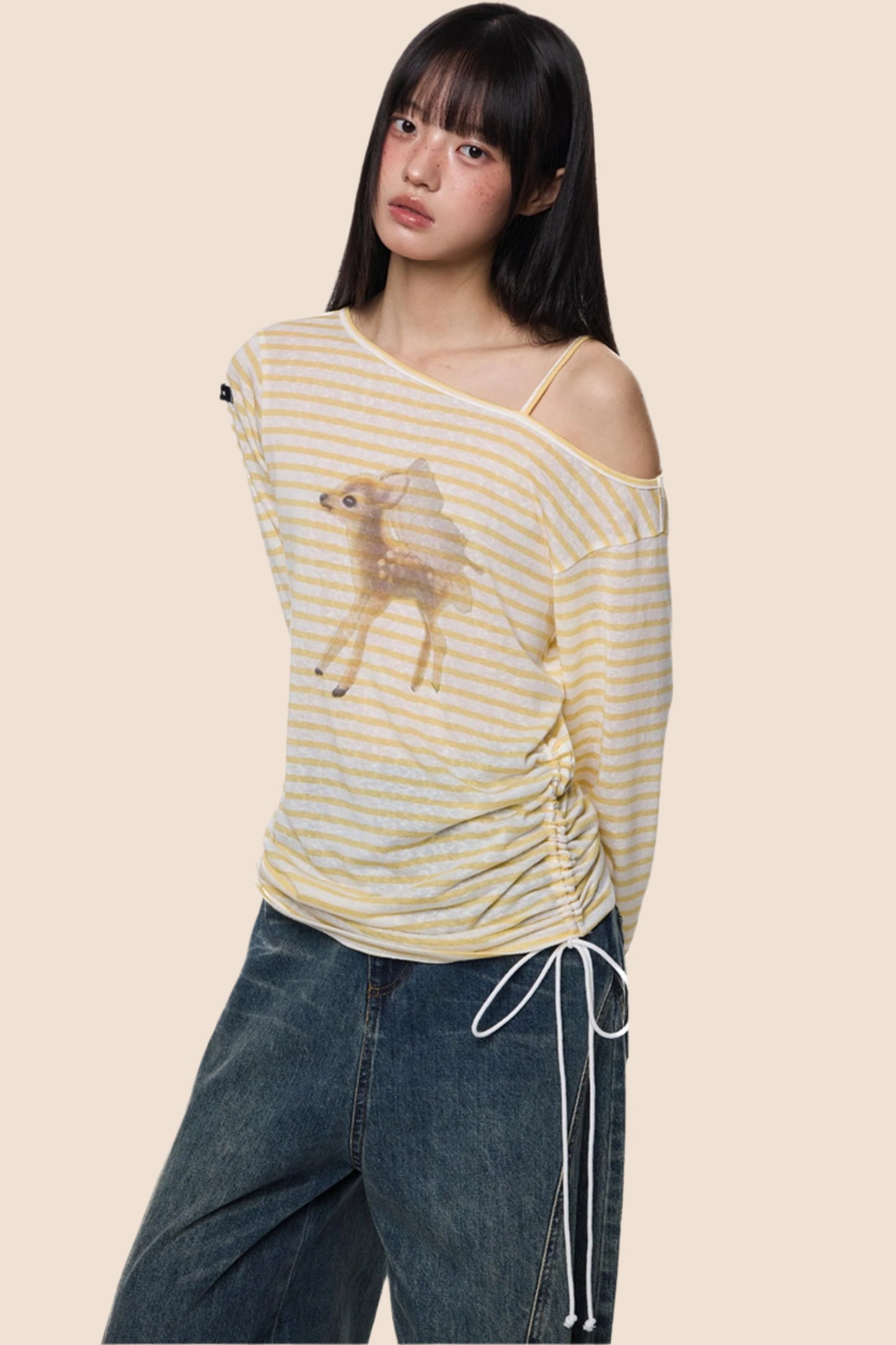 Slant Shoulder Sunscreen Tee