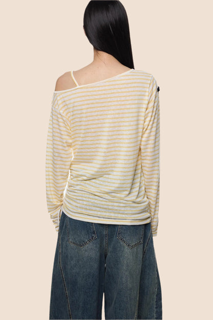 Slant Shoulder Sunscreen Tee