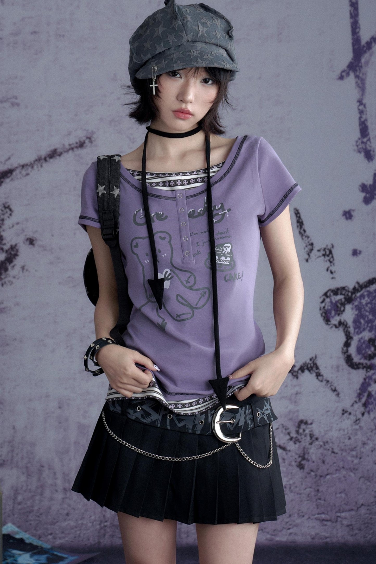 High Rise Curve Skirt