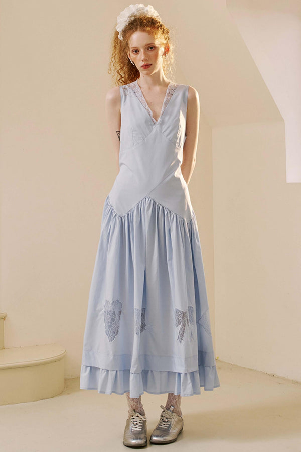 Elegant V-Neck Lace Dress