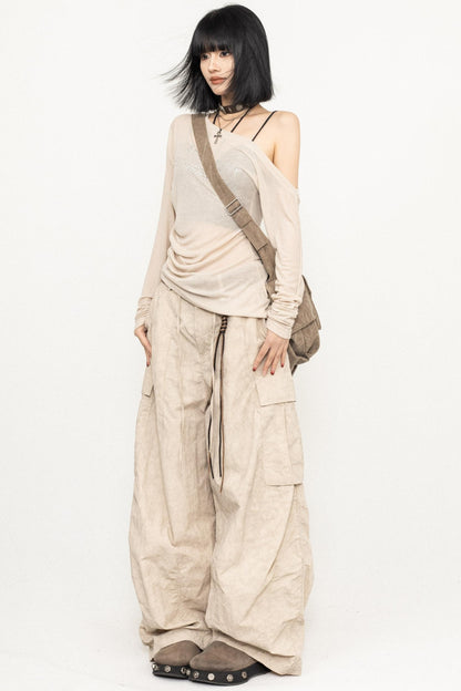 Slim Fit Black Off-Shoulder Blouse