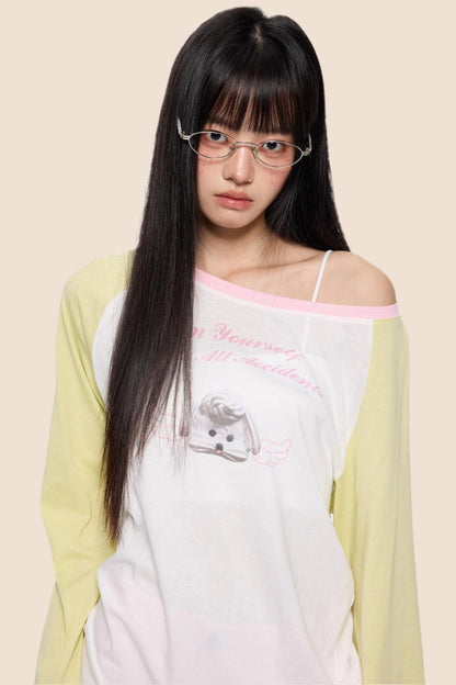 Color Block Sun Protection Smock Top