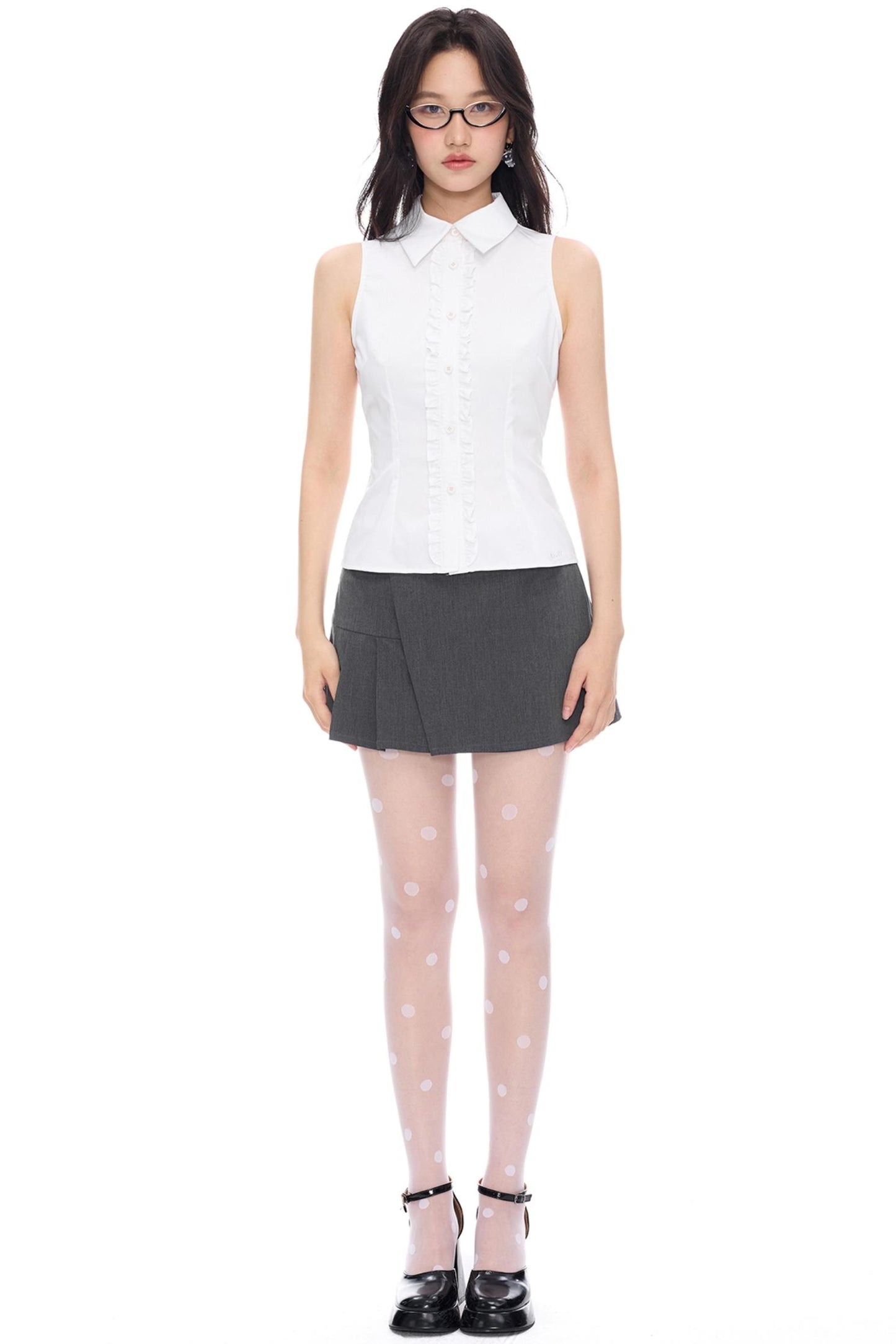 Two-Tone Lace Tank Top