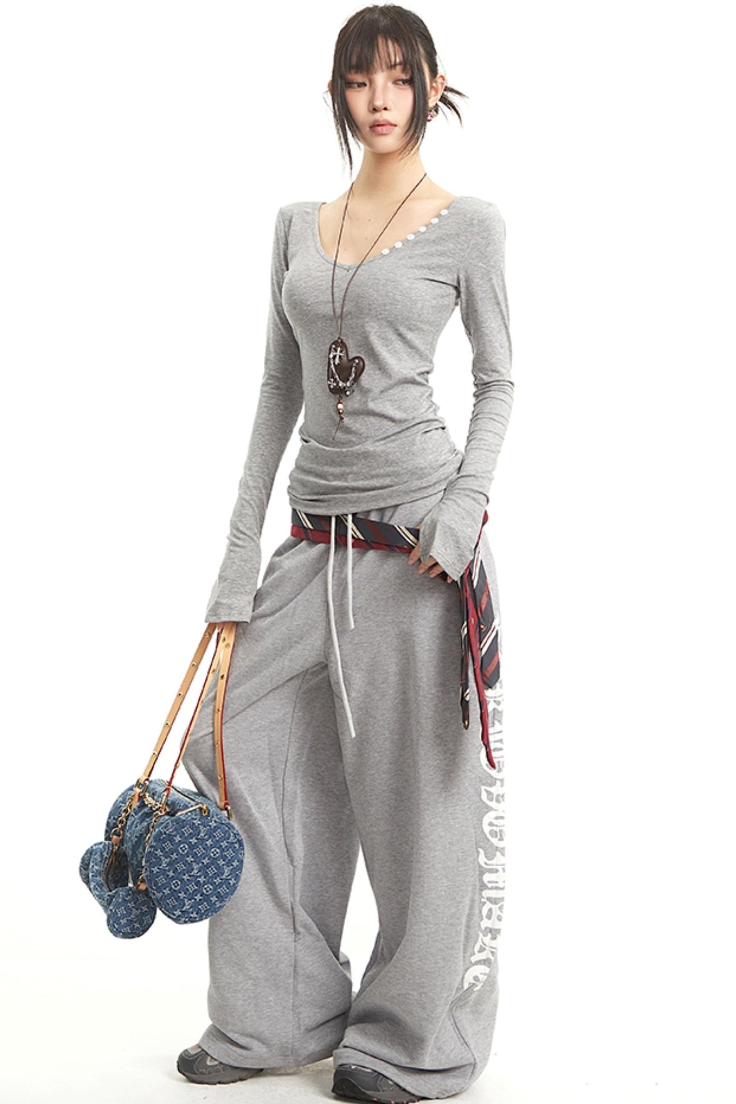 Vintage V-Neck Striped Tee