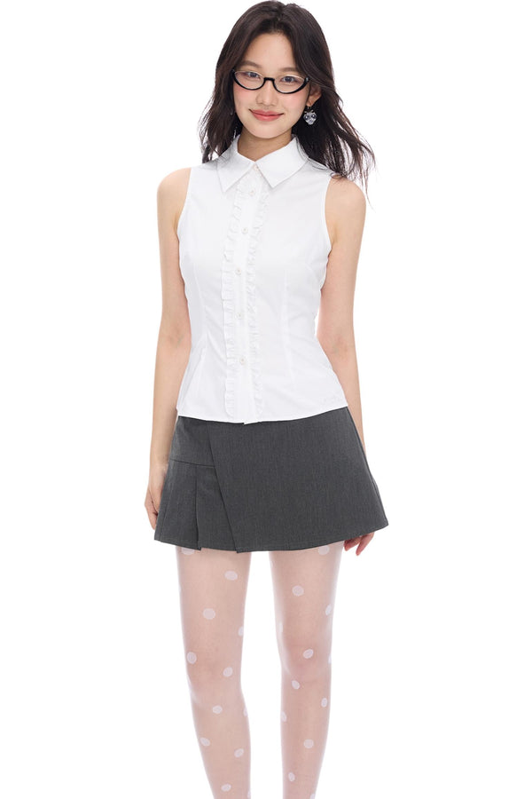 Two-Tone Lace Tank Top