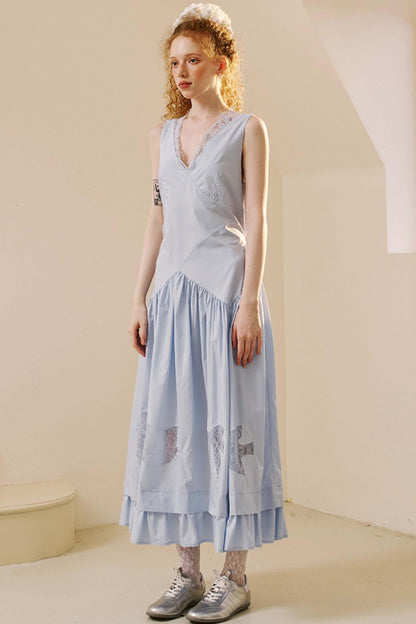 Elegant V-Neck Lace Dress