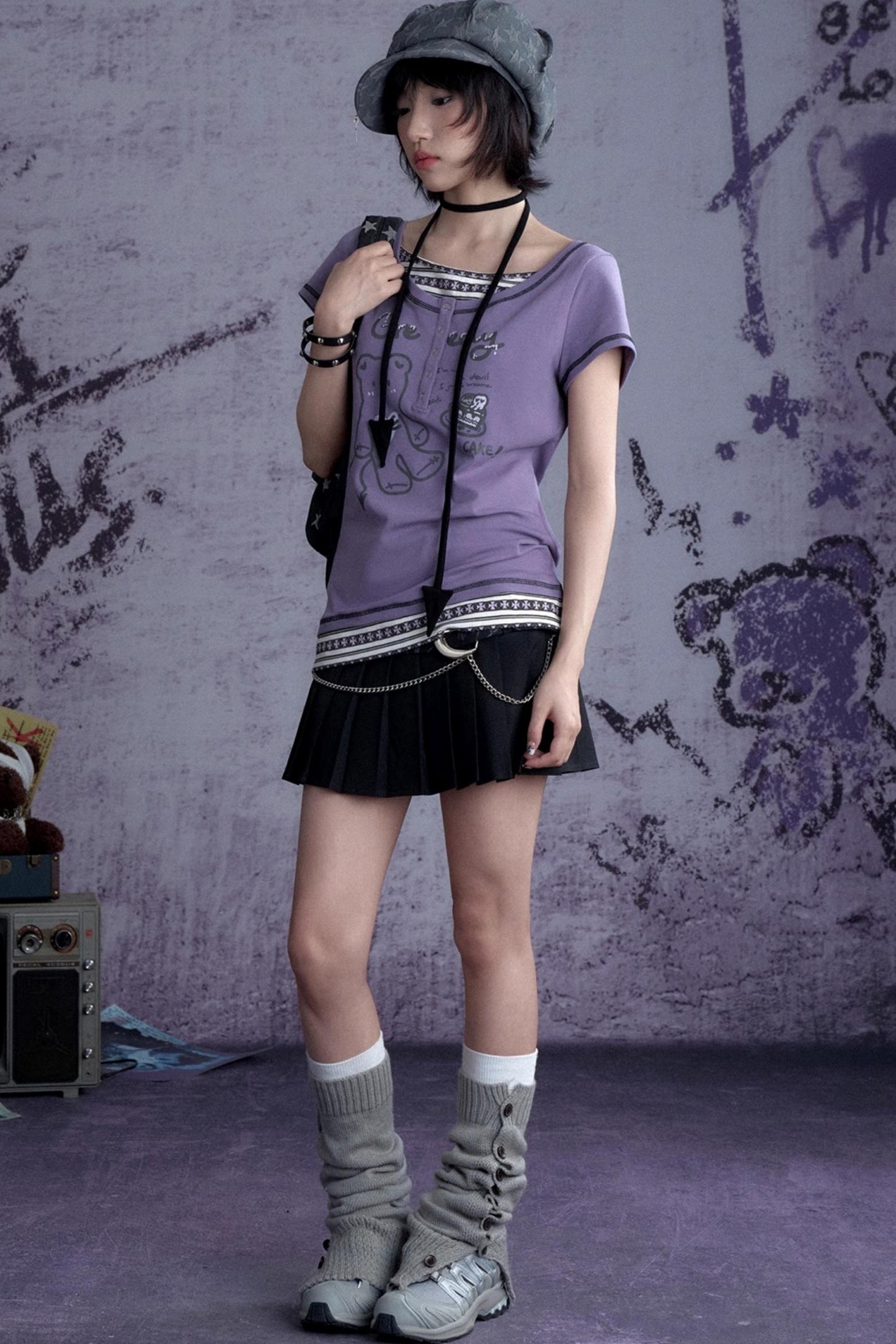 High Rise Curve Skirt