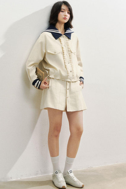 Navy Fashioned Jacket Set-Up