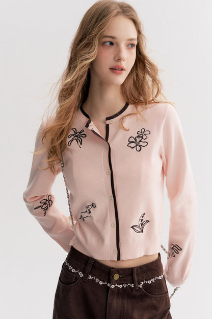 Dream Garden Embroidered Cardigan