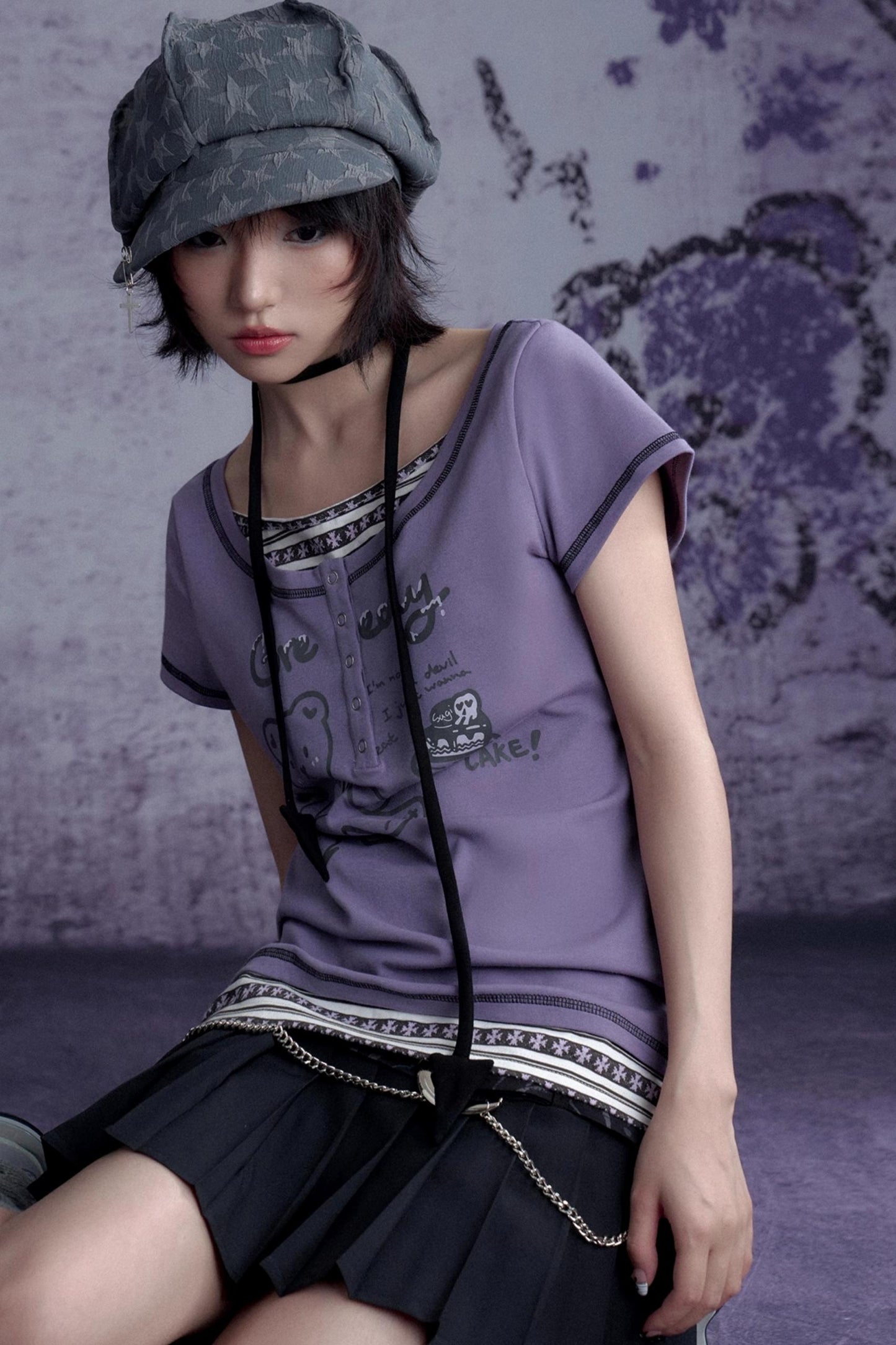 High Rise Curve Skirt