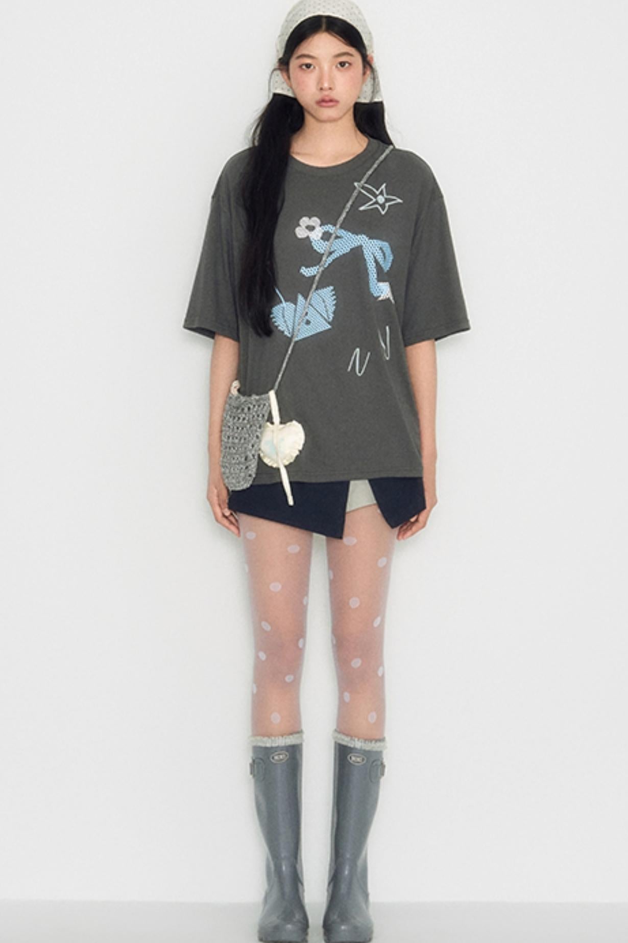 Diamond Crew Neck T-Shirt