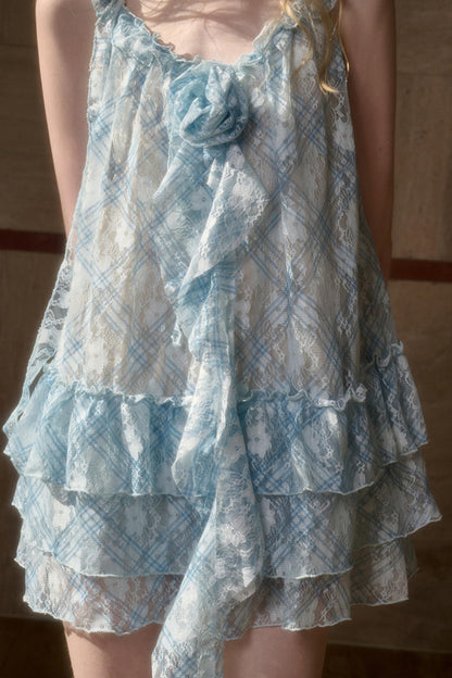 Floral Halter Babydoll Dress