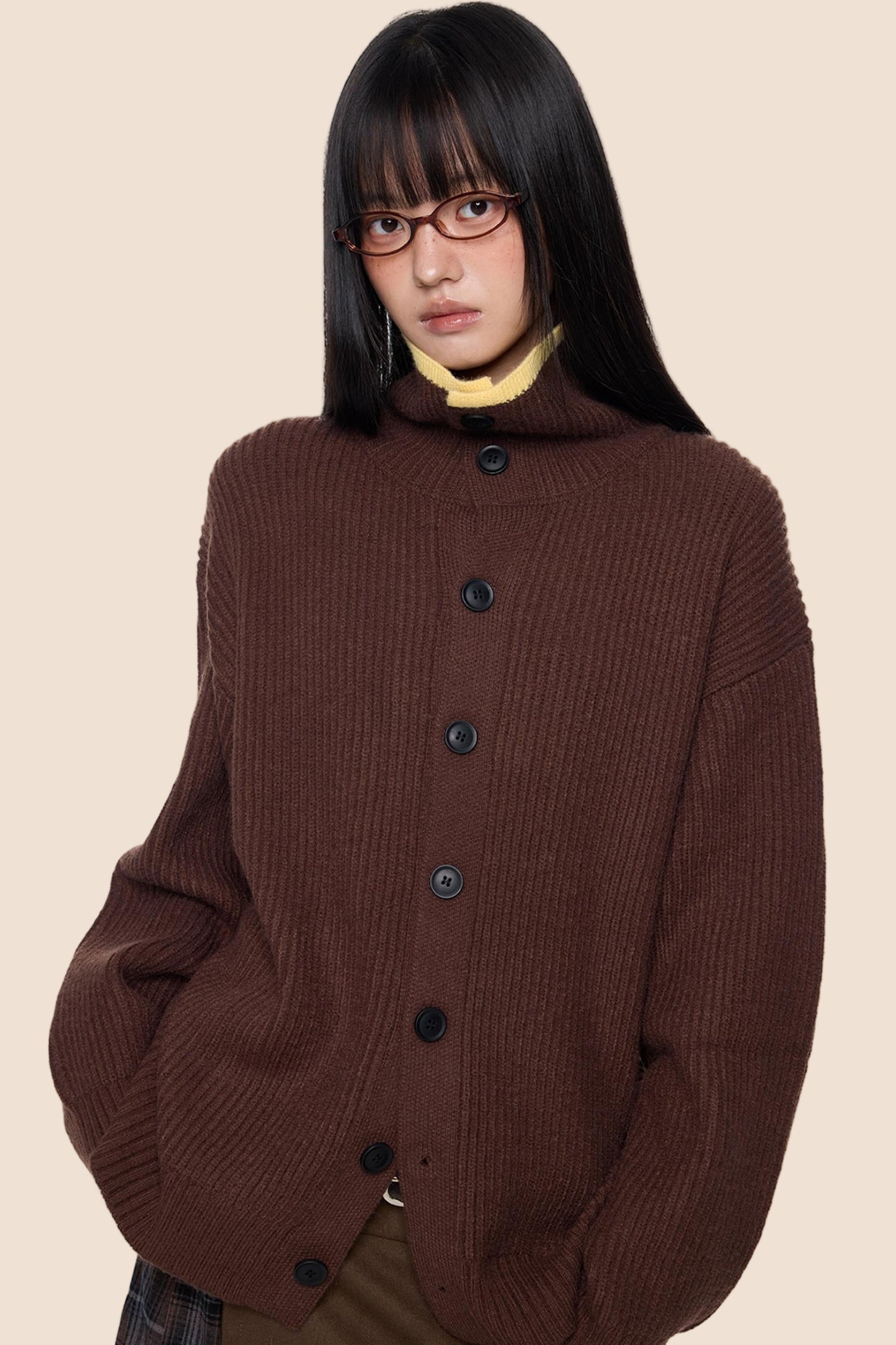 Vintage Stripe Knitted Cardigan