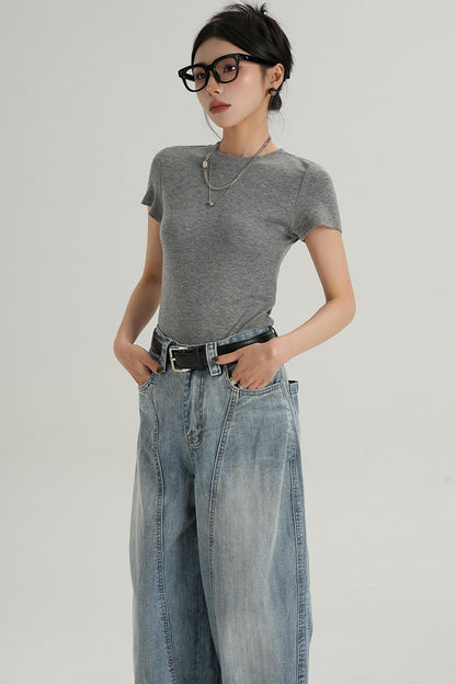 Elegant Short Sleeve Inner Top