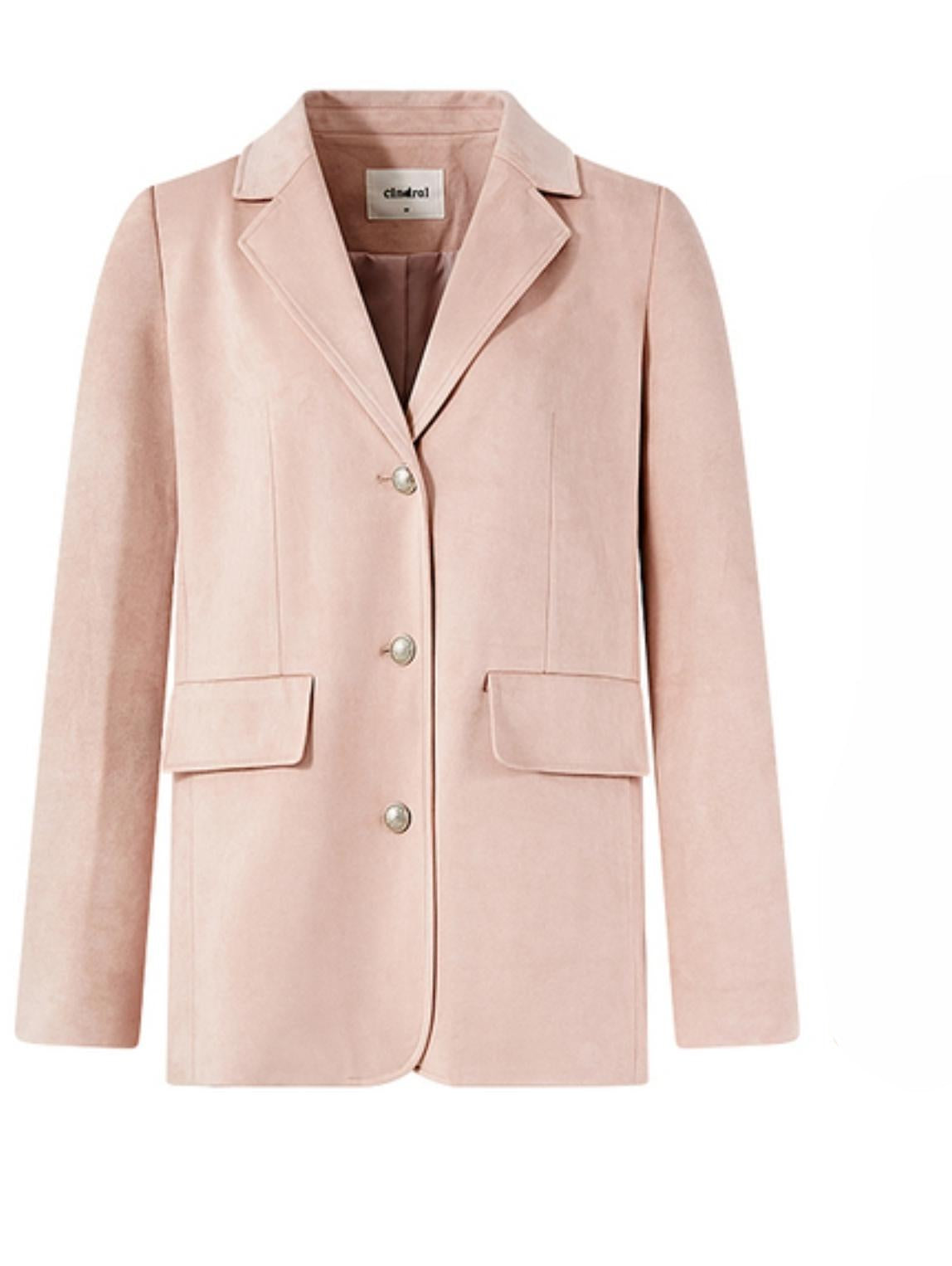 Autumn Retro Suede Blazer