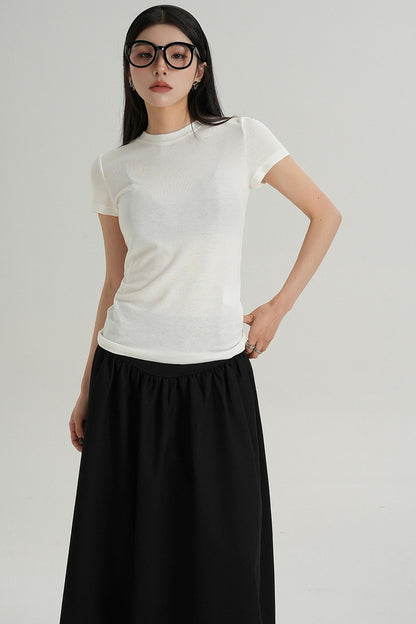 Elegant Short Sleeve Inner Top