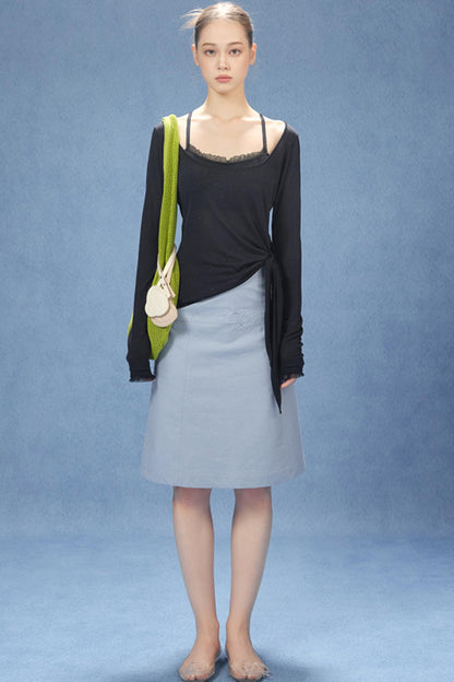 U-Neck Corset Top Set