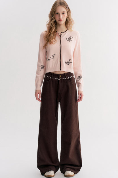 Dream Garden Embroidered Cardigan