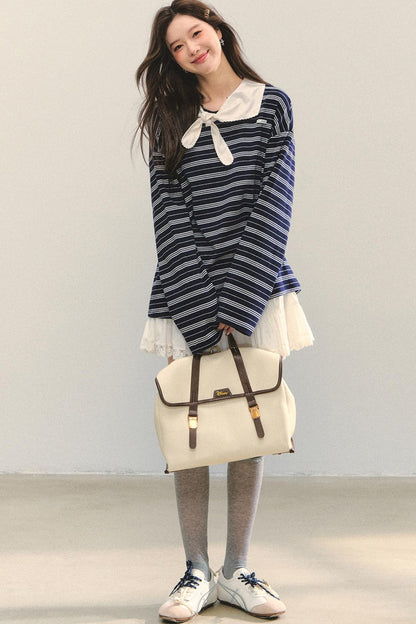 Striped Long Sleeve Top