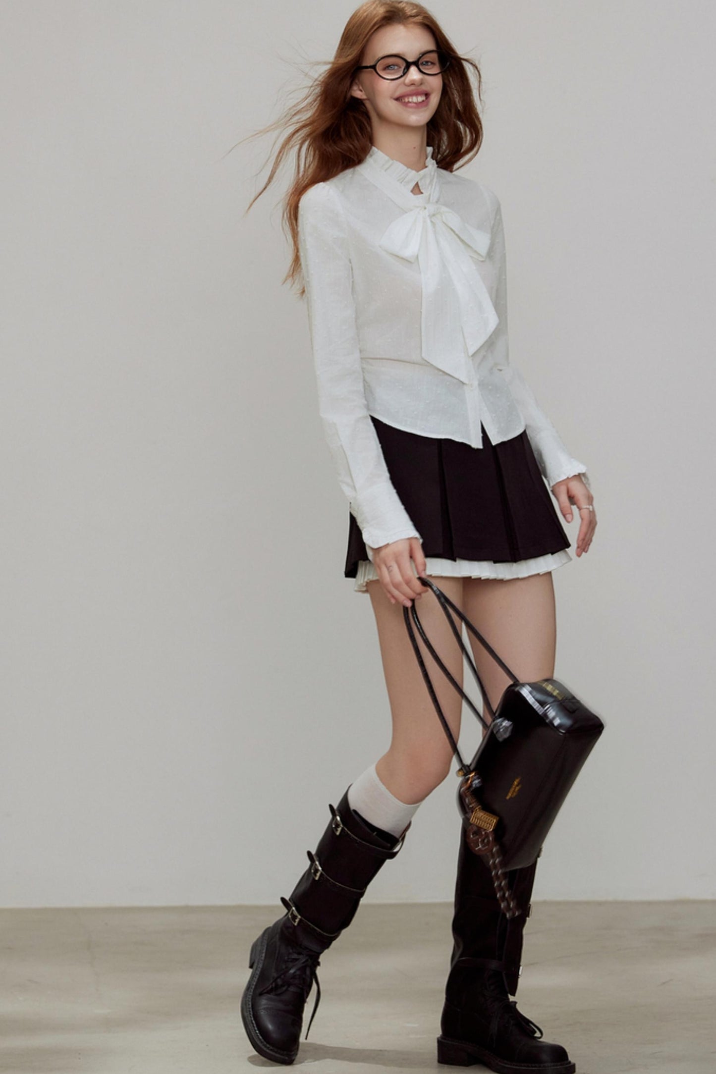 Autumn Pleated A-Line Skirt